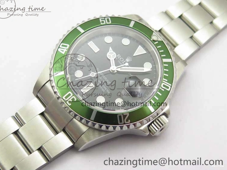 MiroTime 0502 Effortless Submariner 16610 LV Kermit Green 904L Steel ARF1:1 Best Edition on SS Bracelet SH 2577